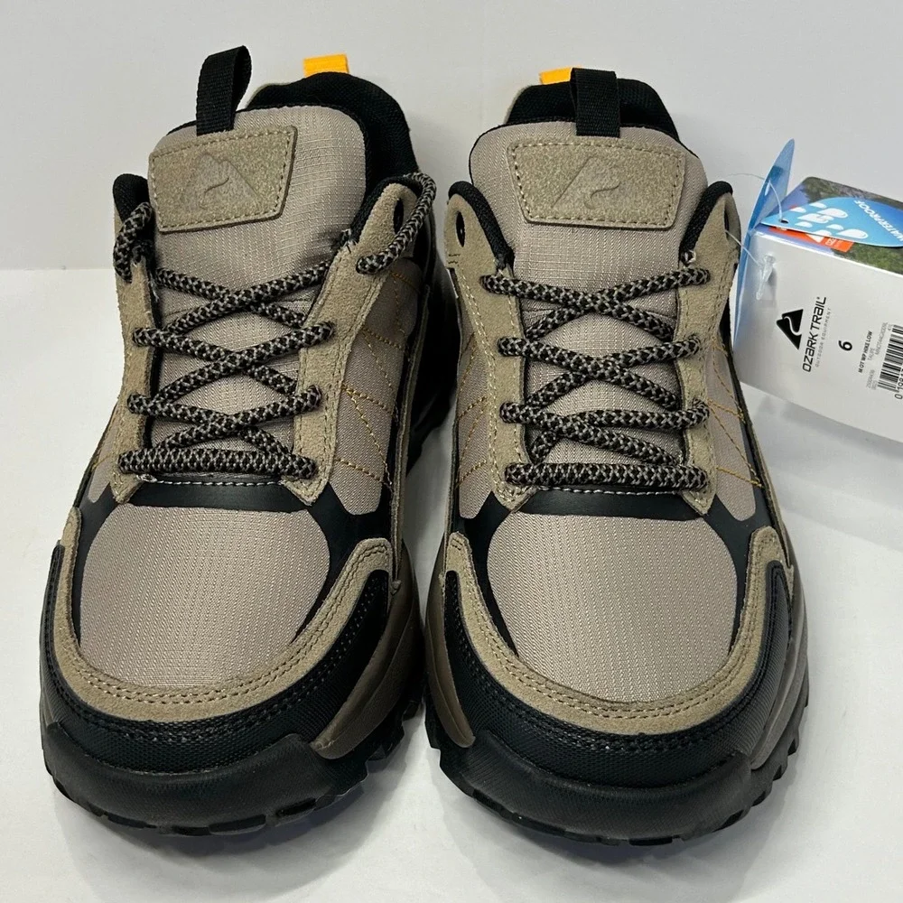 Ozark Trail Waterproof Hiking Shoes Low Top Brown Black‎ Men's Size 6